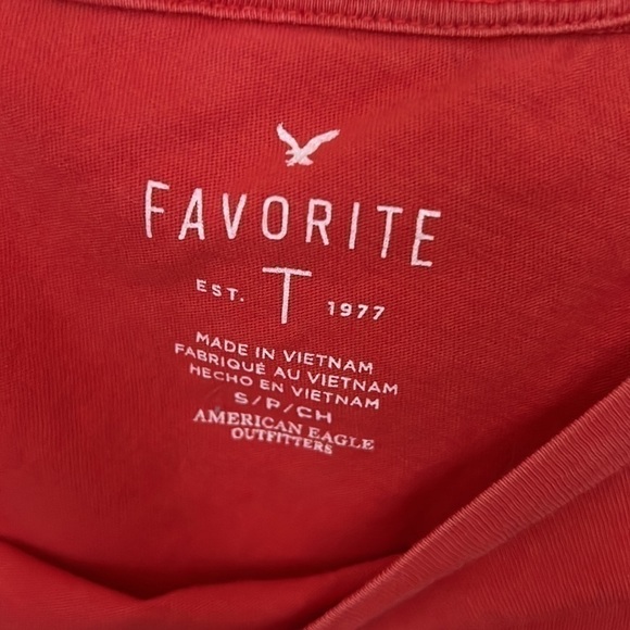 𝅺american Eagle l Favourite T l Red Shirt - Picture 2 of 3